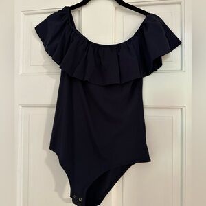 JCrew ruffle bodysuit